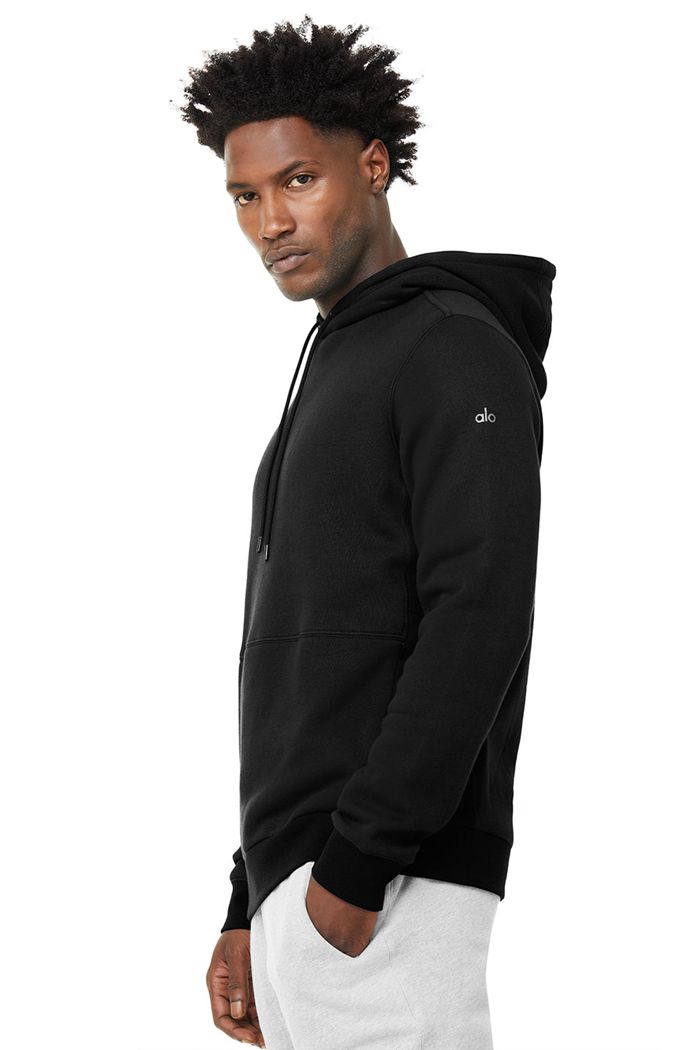 Sudadera Con Capucha Alo Yoga Runyon Hombre Negros | 258936ZWY