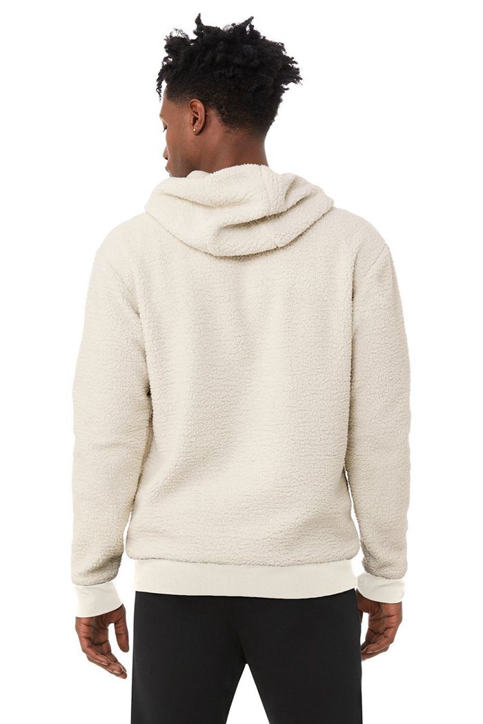 Sudadera Con Capucha Alo Yoga Sherpa Hombre Beige | 815326SYH