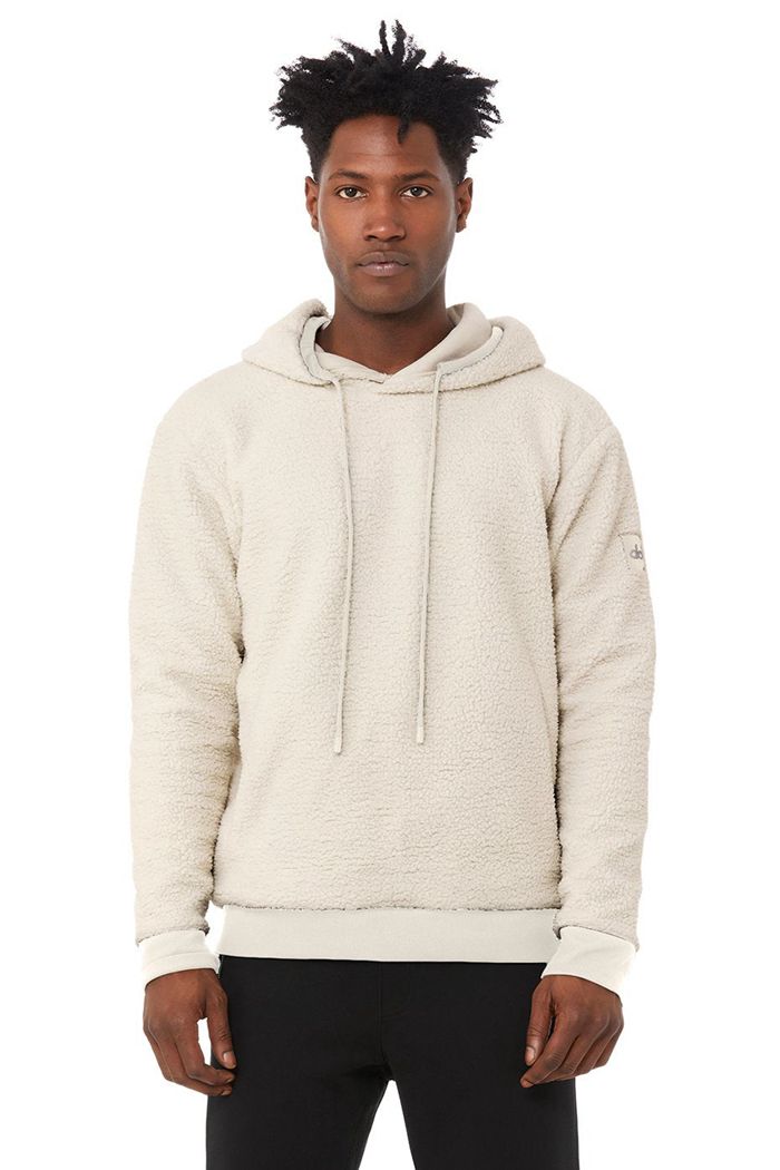 Sudadera Con Capucha Alo Yoga Sherpa Hombre Beige | 815326SYH