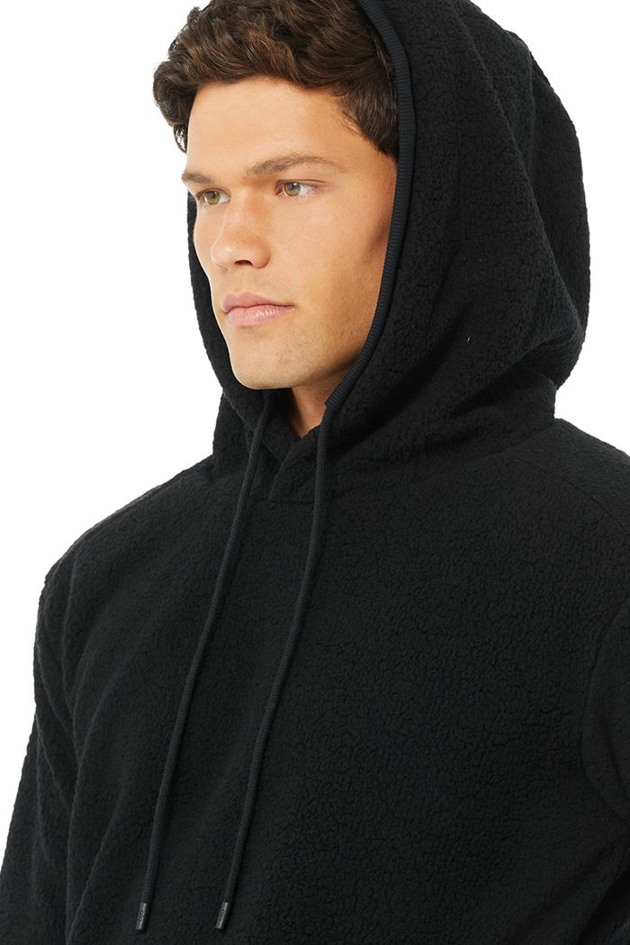 Sudadera Con Capucha Alo Yoga Sherpa Hombre Negros | 891024OUE