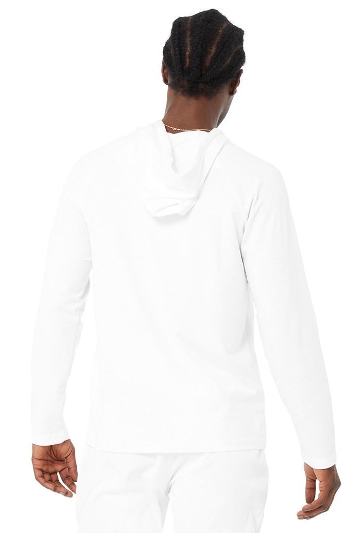 Sudadera Con Capucha Alo Yoga The Conquer Hombre Blancos | 197460POS