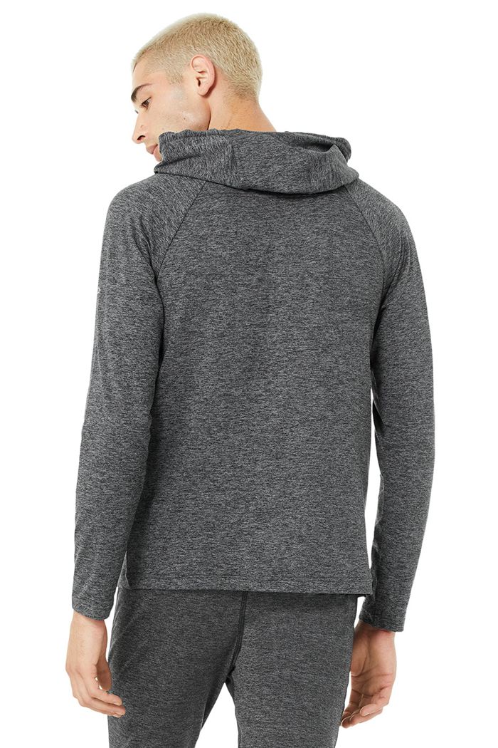 Sudadera Con Capucha Alo Yoga The Conquer Hombre Grises | 784032XHJ