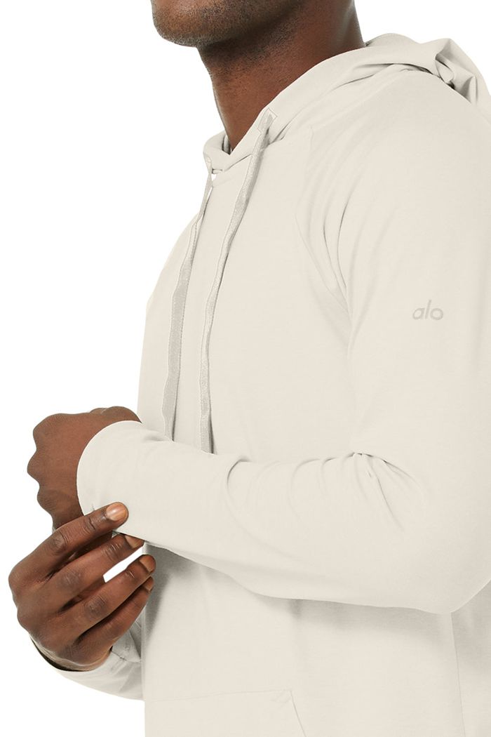 Sudadera Con Capucha Alo Yoga The Conquer Hombre Beige | 903176URV