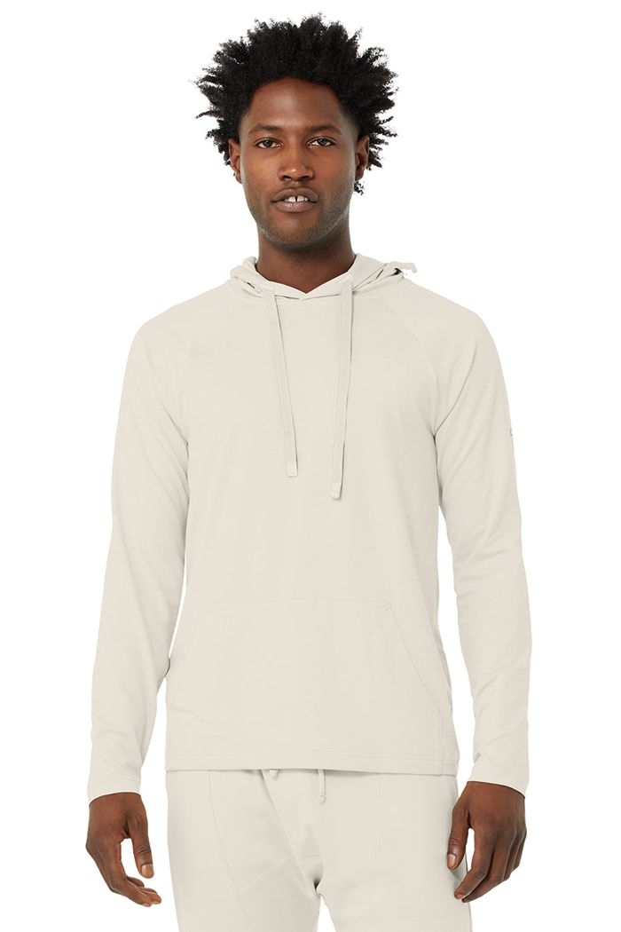 Sudadera Con Capucha Alo Yoga The Conquer Hombre Beige | 903176URV