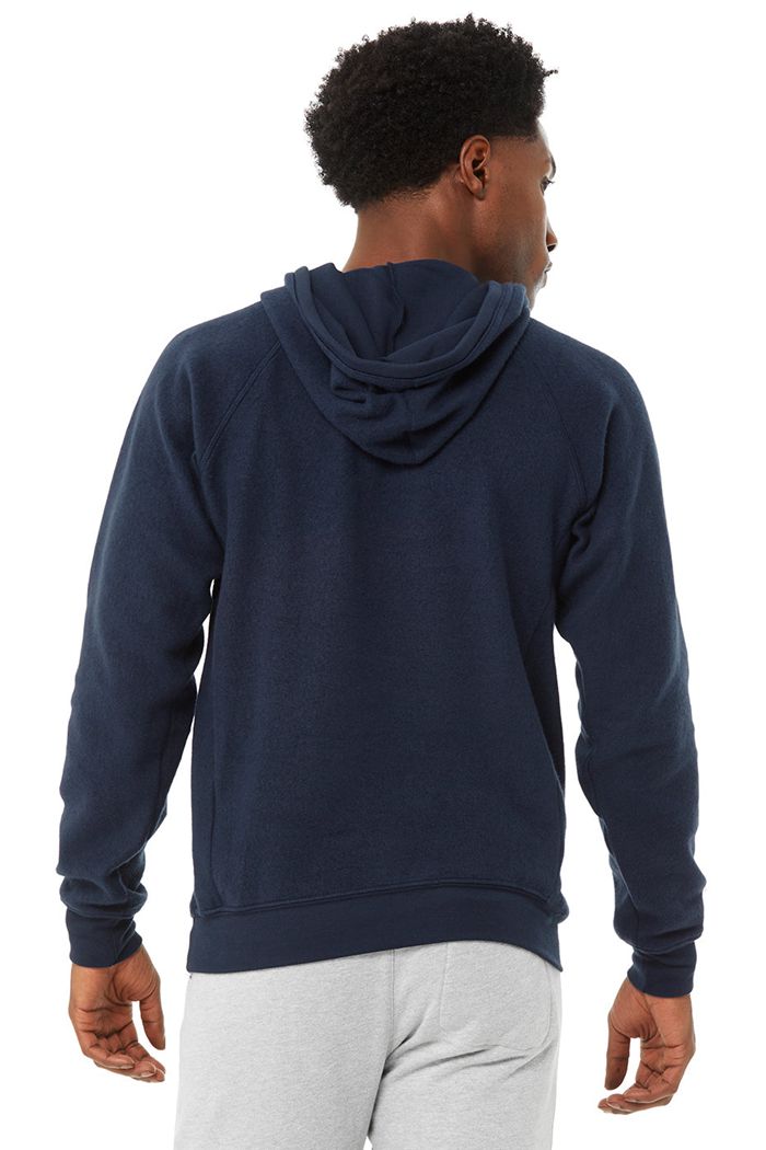 Sudadera Con Capucha Alo Yoga The Triumph Hombre Azul Marino | 307624NIG