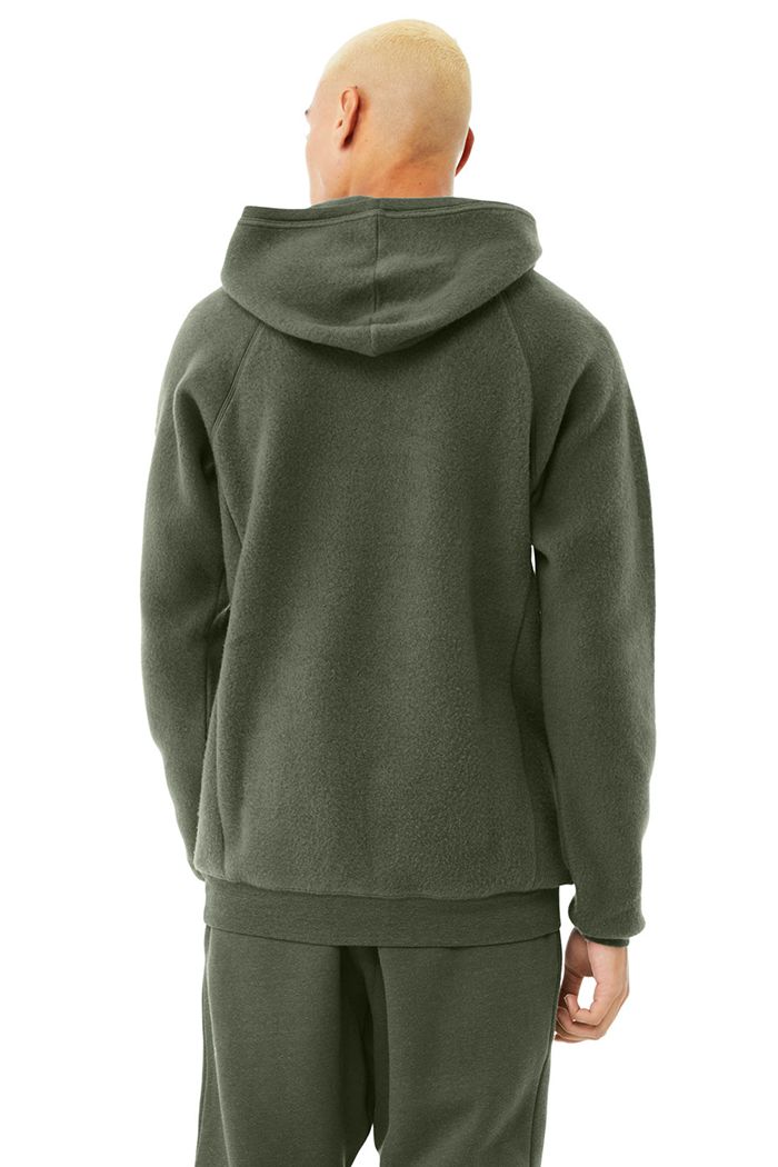 Sudadera Con Capucha Alo Yoga The Triumph Hombre Verdes Oscuro | 432715KOC