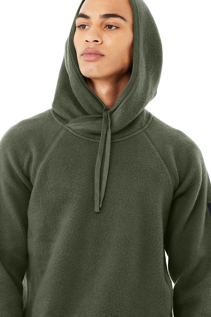 Sudadera Con Capucha Alo Yoga The Triumph Hombre Verdes Oscuro | 432715KOC