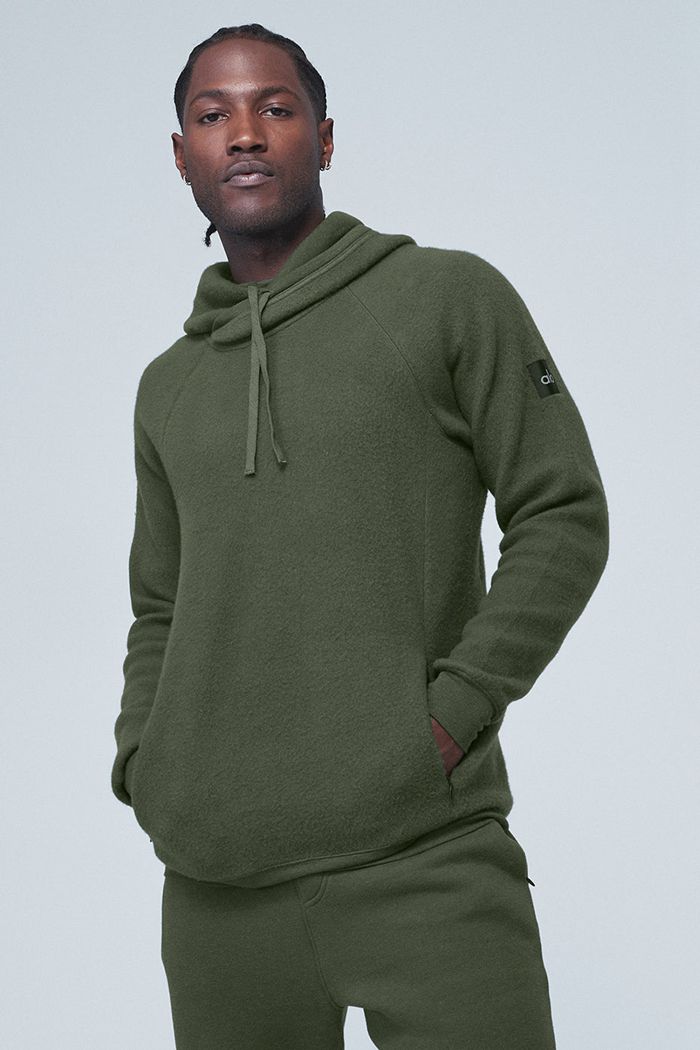 Sudadera Con Capucha Alo Yoga The Triumph Hombre Verdes Oscuro | 432715KOC