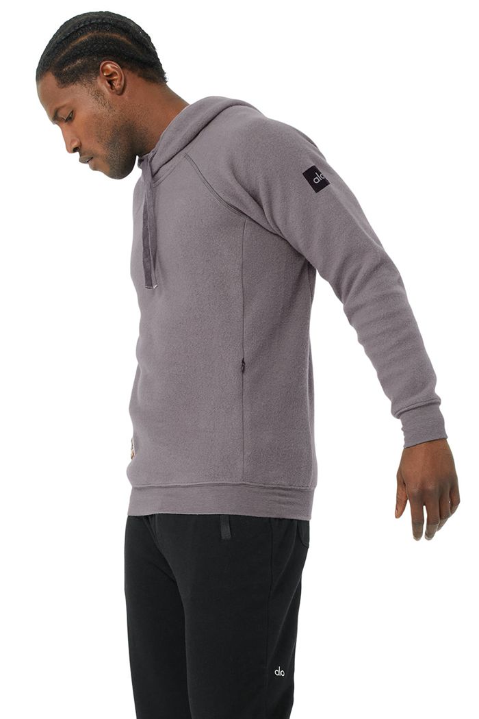 Sudadera Con Capucha Alo Yoga The Triumph Hombre Morados | 492358MDK