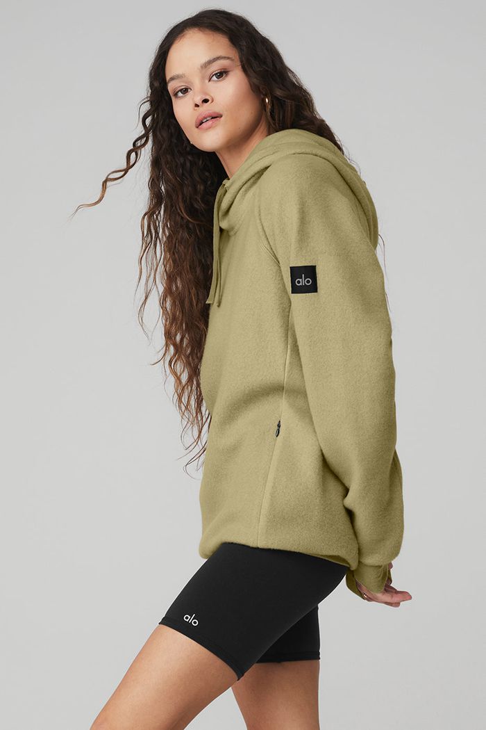 Sudadera Con Capucha Alo Yoga The Triumph Mujer Verdes | 713462ZBQ