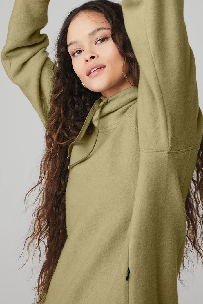 Sudadera Con Capucha Alo Yoga The Triumph Mujer Verdes | 713462ZBQ