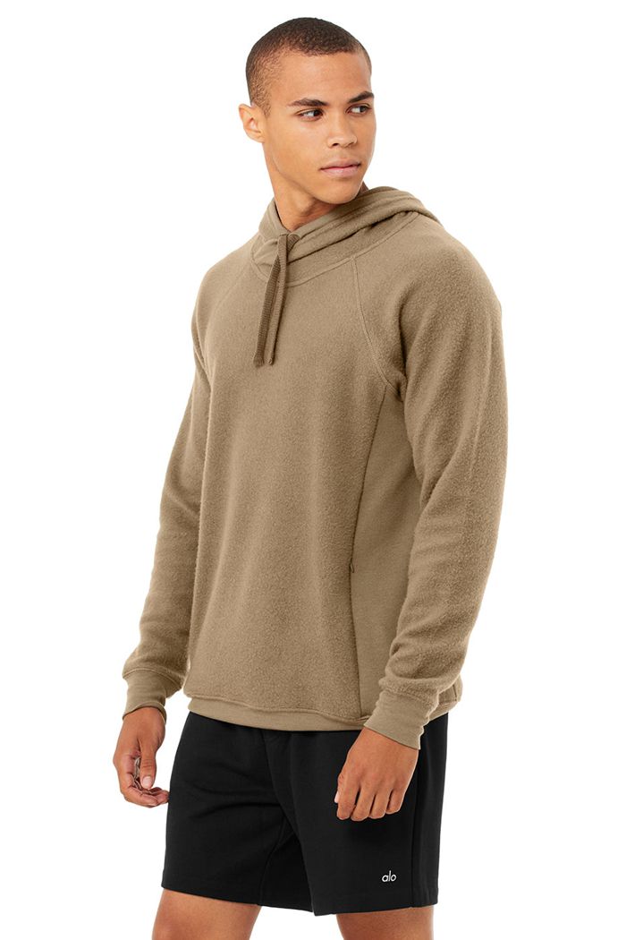 Sudadera Con Capucha Alo Yoga The Triumph Hombre Marrom | 982467OVX