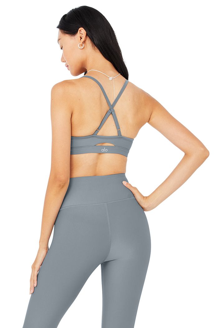 Sujetadores Alo Yoga Airlift Intrigue Mujer Grises | 432650NKV