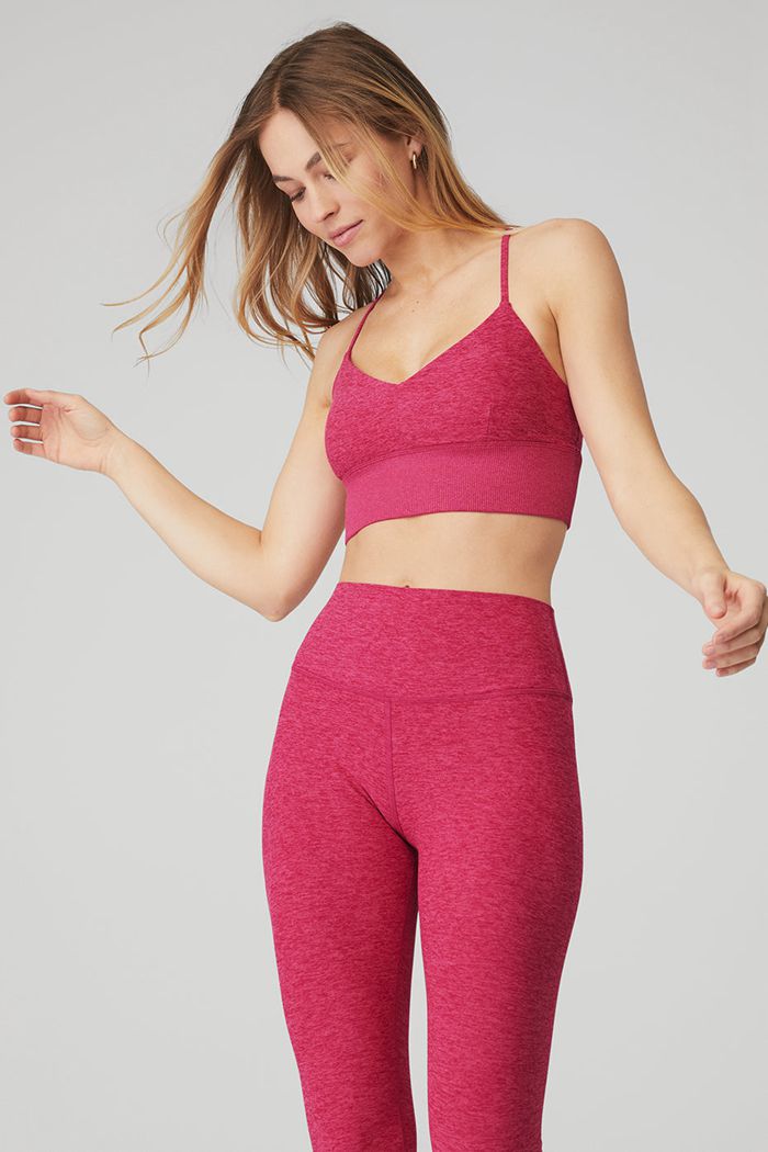 Sujetadores Alo Yoga Alosoft Lavish Mujer Rojos | 185764VUG