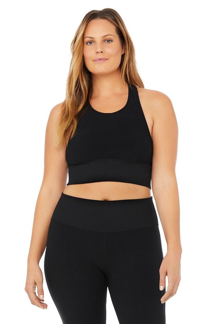 Sujetadores Alo Yoga Alosoft Serenity Mujer Negros | 274016MYV