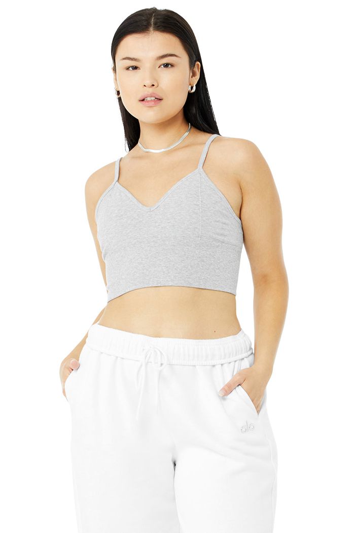 Sujetadores Alo Yoga Delight Bralette Mujer Grises | 736102QUA