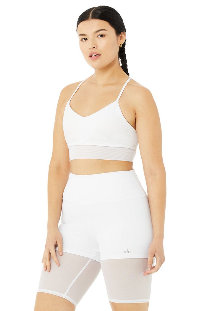 Sujetadores Alo Yoga Lavish Mujer Blancos | 308945TMU