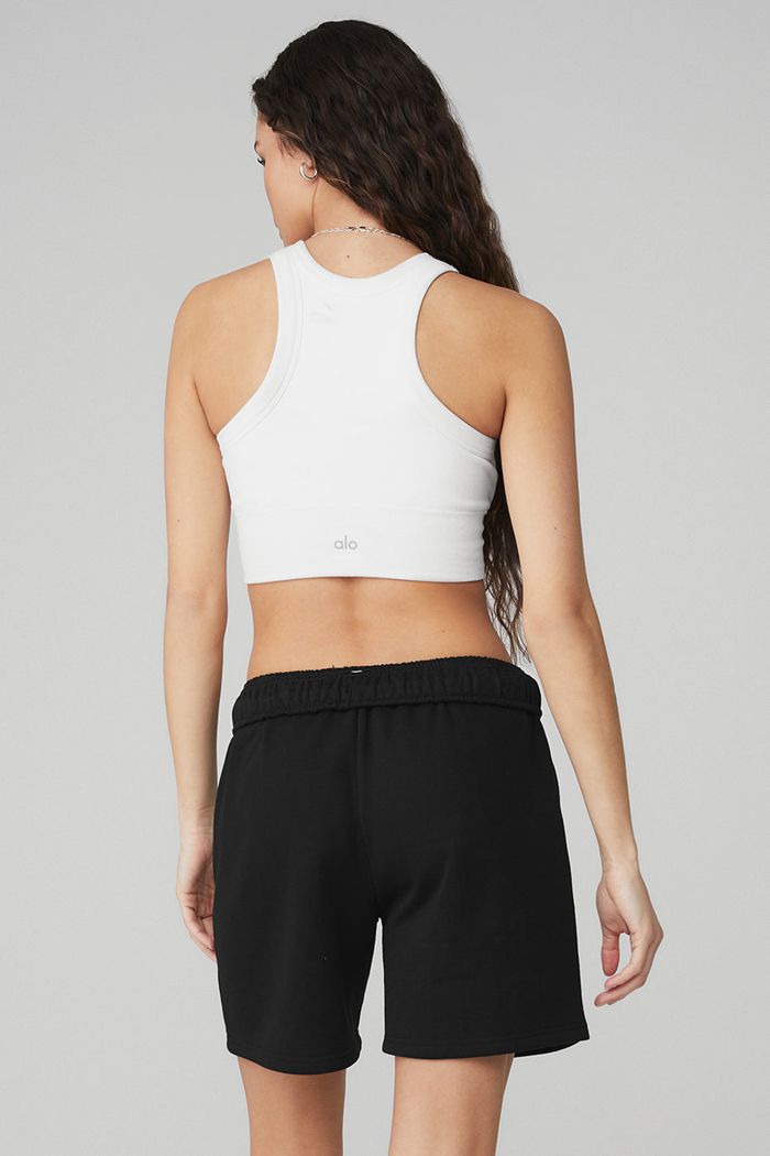 Sujetadores Alo Yoga Seamless Delight High Neck Mujer Blancos | 150794PVQ