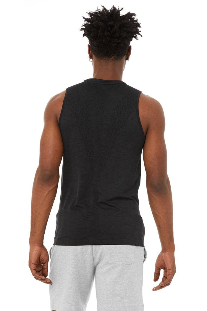 Tank Tops Alo Yoga Amplify Seamless Muscle Hombre Negros | 634918XUA