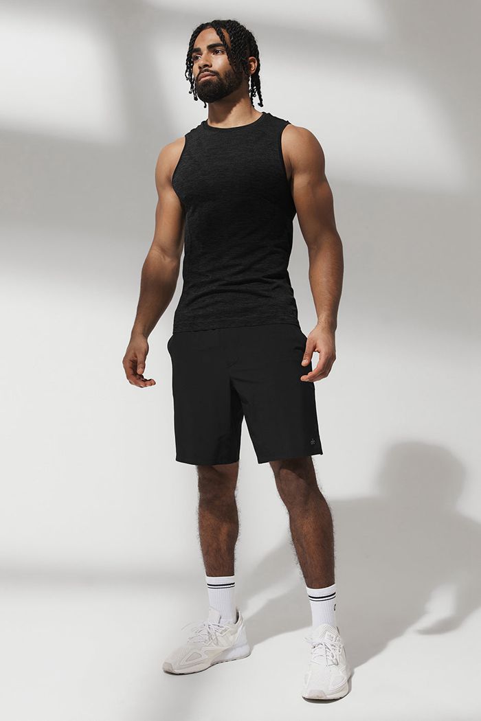 Tank Tops Alo Yoga Amplify Seamless Muscle Hombre Negros | 912836AIR