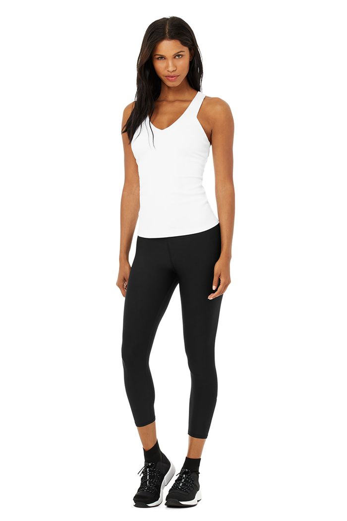 Tank Tops Alo Yoga Elevate Mujer Blancos | 912476CBG