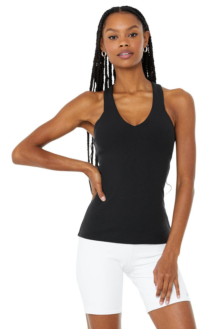 Tank Tops Alo Yoga Elevate Mujer Negros | 150342BGS