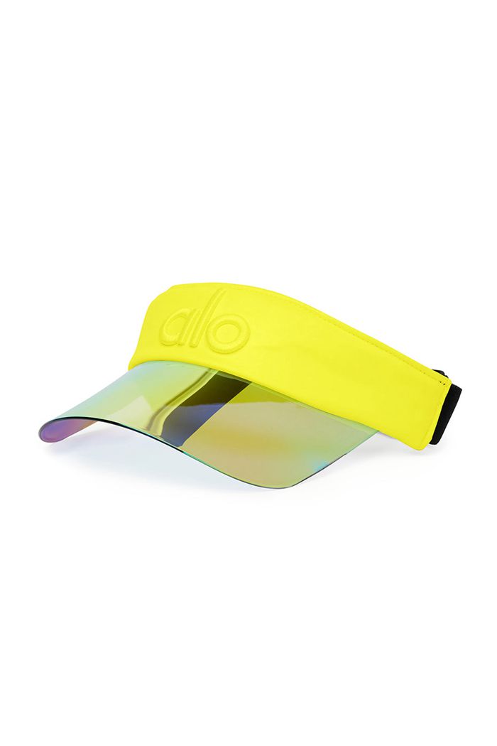 Visor Alo Yoga Solar Mujer Amarillos | 526894FGU